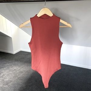 Girlfriend Collective Flex Bodysuit Red Ochre SM